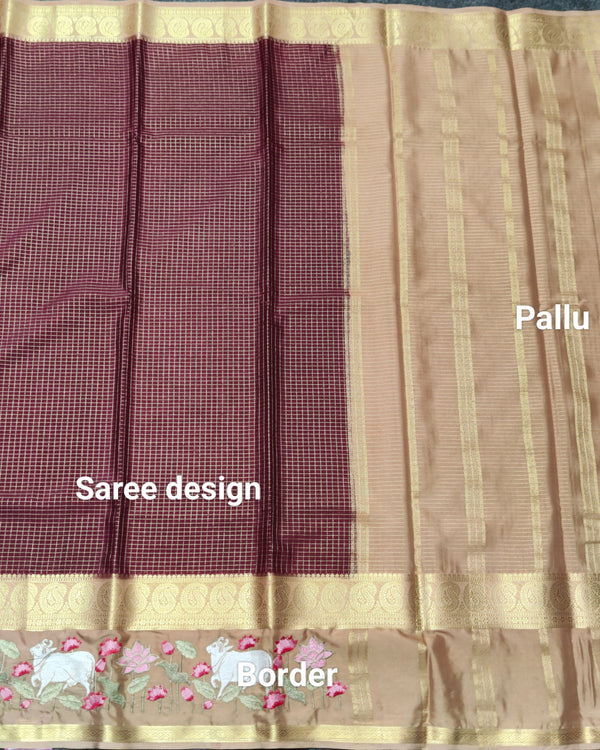Semi crepe silk saree - SC06 alternate view