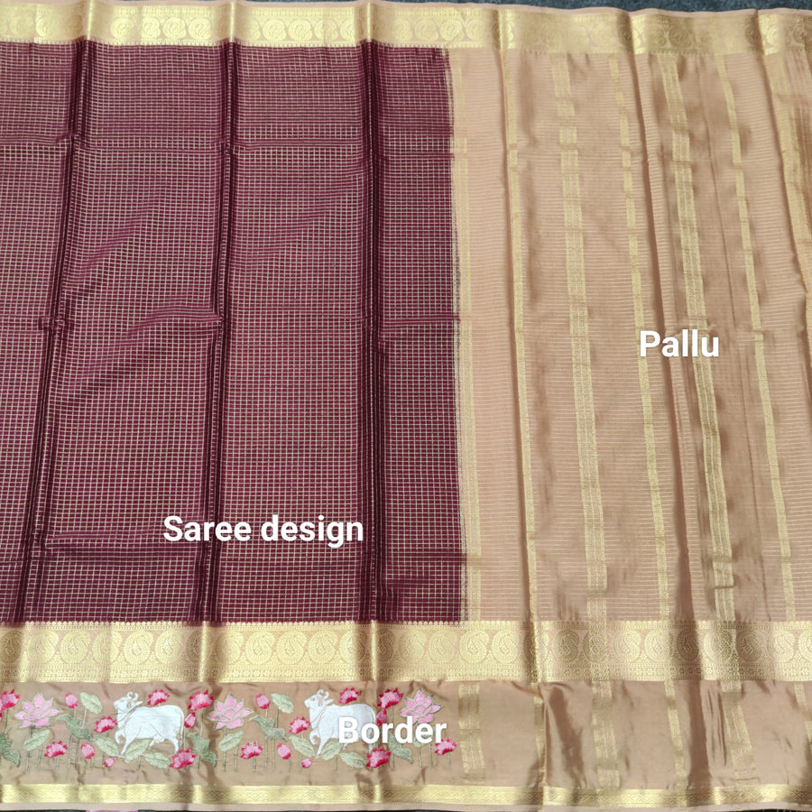 Semi crepe silk saree - SC06