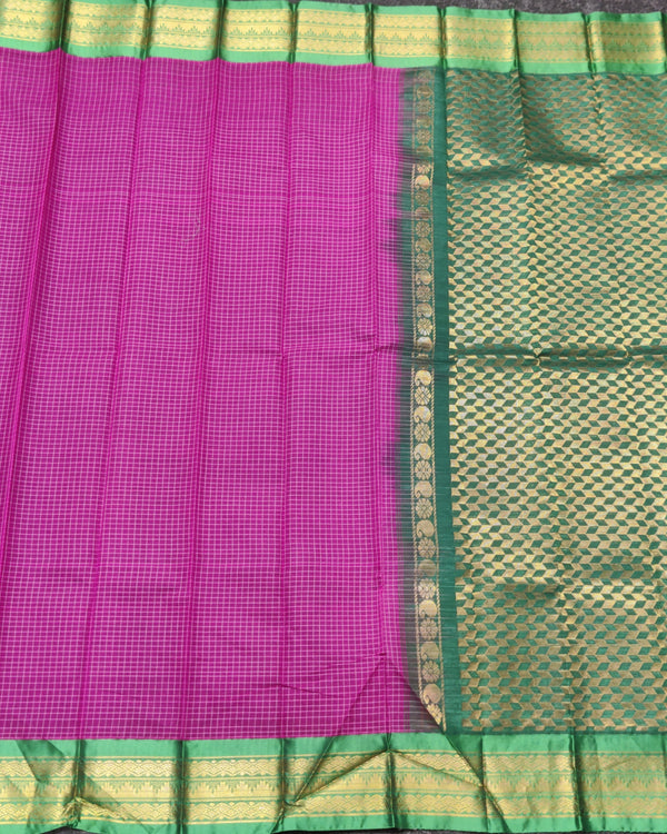 Gadwal cotton check - GC13 alternate view