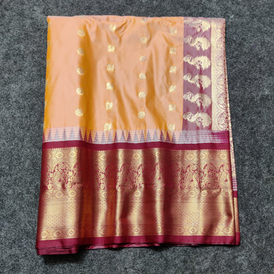 Gadwal Semi Silk Saree - GSM15
