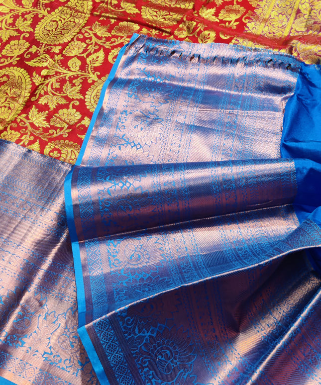 Kanchi Pattu Half Fine Brocade - SP43