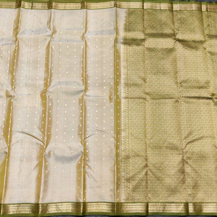 Kanchi pattu small border saree - KMP3139