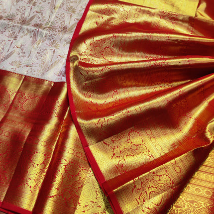 Kanchi Meenakari Brocade Pure handloom Silk Saree - KMP1796