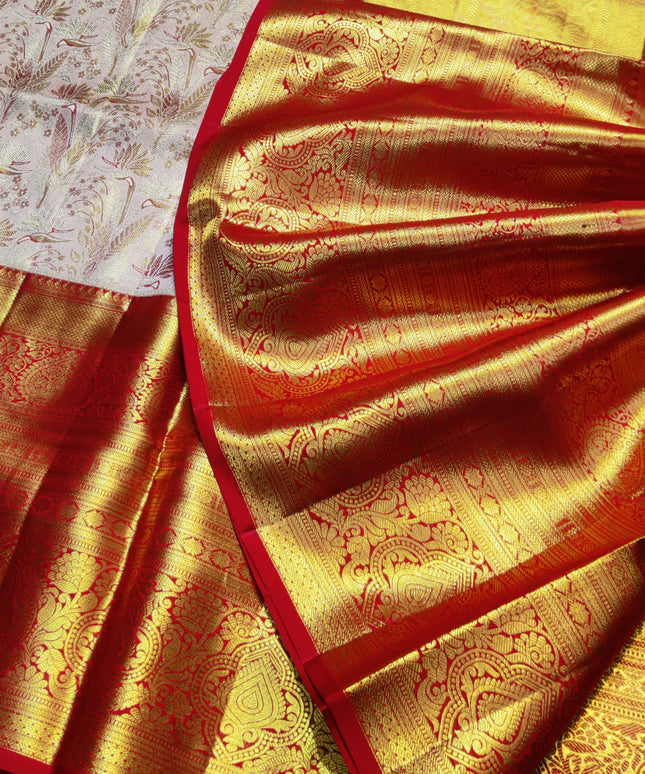 Kanchi Meenakari Brocade Pure handloom Silk Saree - KMP1796