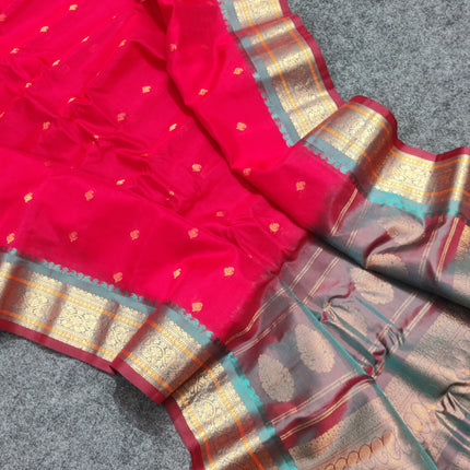 Gadwal Sico Silk Saree - GS161
