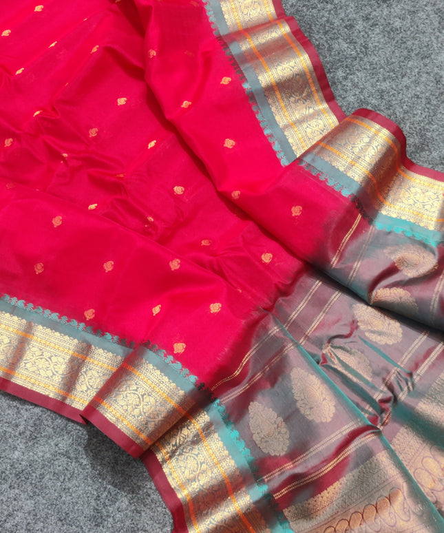 Gadwal Sico Silk Saree - GS161