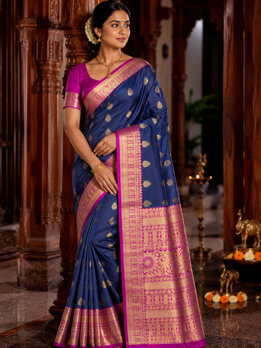 40%Off Kanchi pattu saree - KMP15
