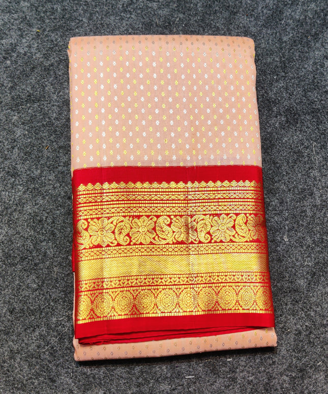 Kanchi pure kuttu border Saree - KMP1294