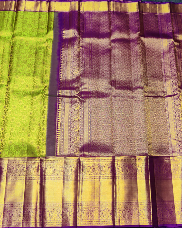 Kanchi Meenakari Brocade Pure handloom Silk Saree - KMP1643 alternate view