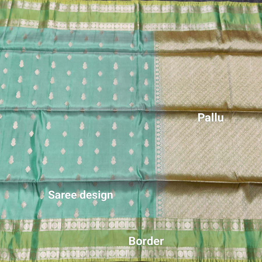 Vintage Lightweight Gap border pattu - LWP422