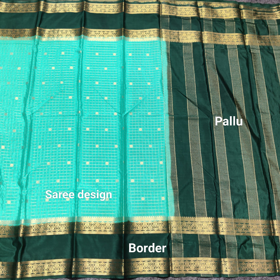 Semi crepe silk saree - SC17