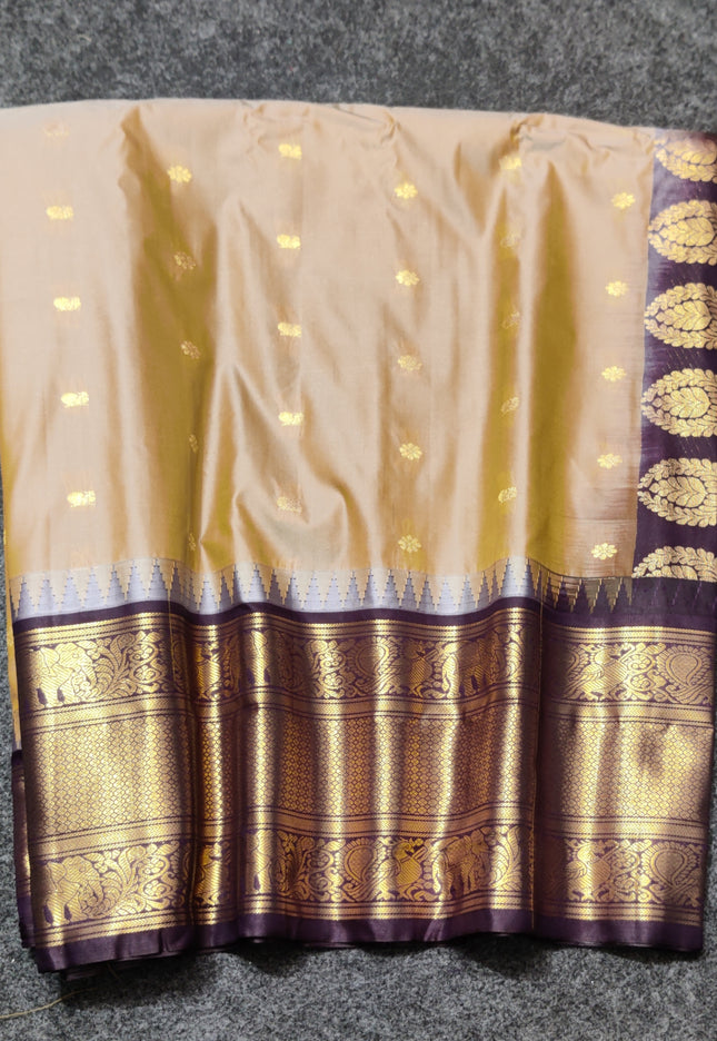 Gadwal Semi Silk Saree - GSM18