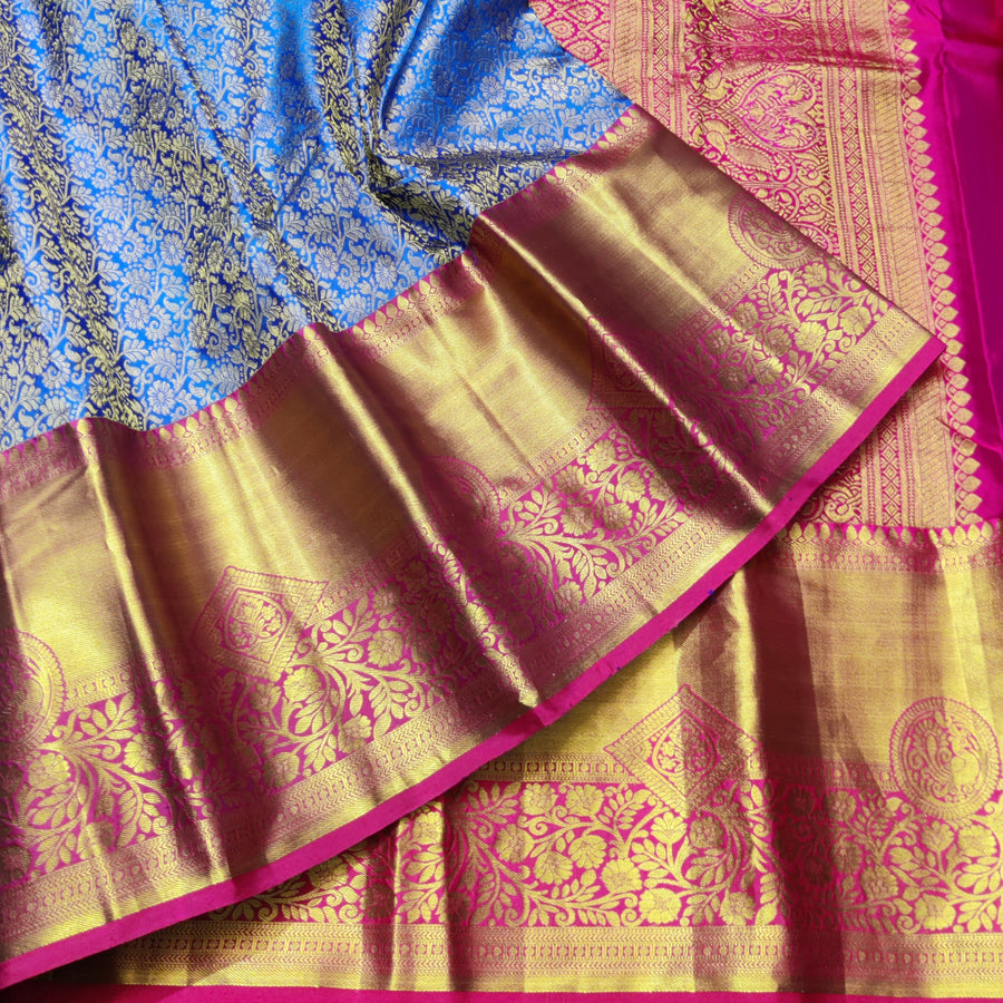 Kanchi pattu half fine bridal wear saree HF05