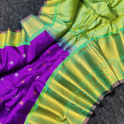 Gadwal pure handloom kuttu silk saree - GPS125