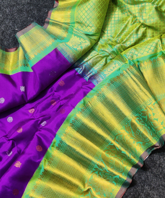Gadwal pure handloom kuttu silk saree - GPS125