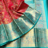 Kanchi Meenakari Brocade Pure handloom Silk Saree - KMP3202