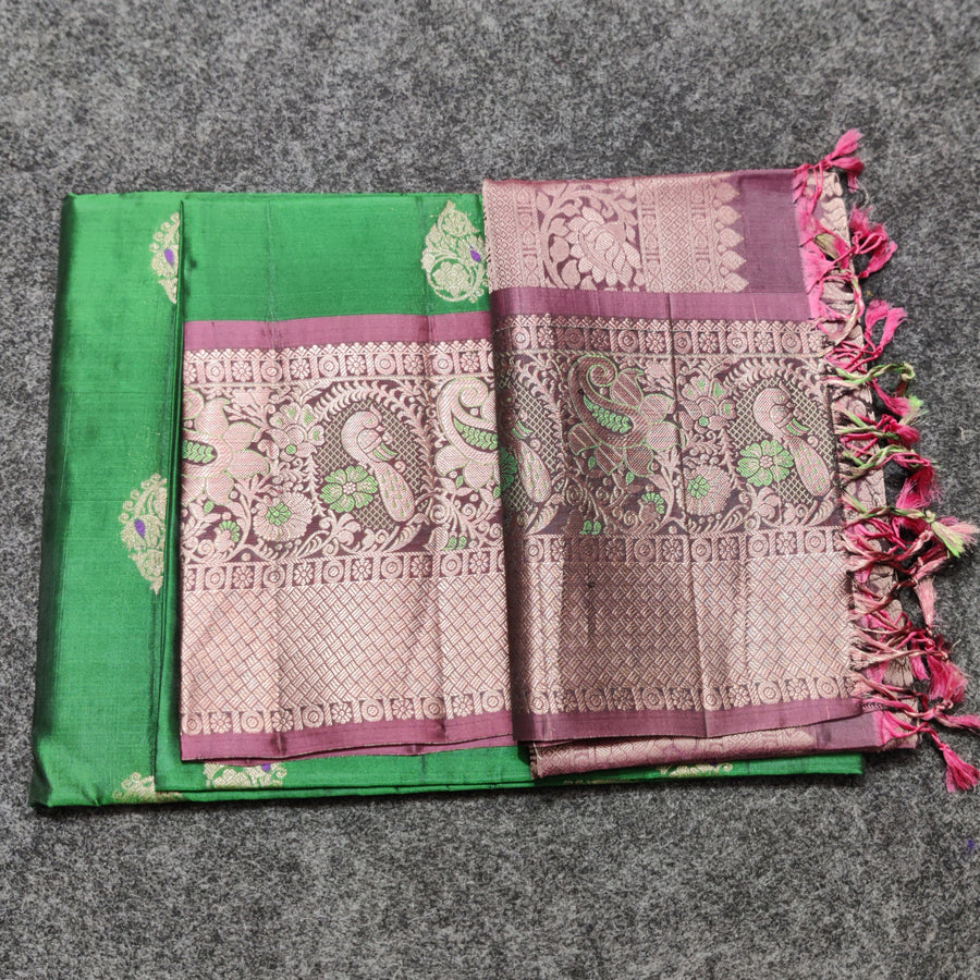 Meenakari kanchi lightweight pattu Saree - KMP139