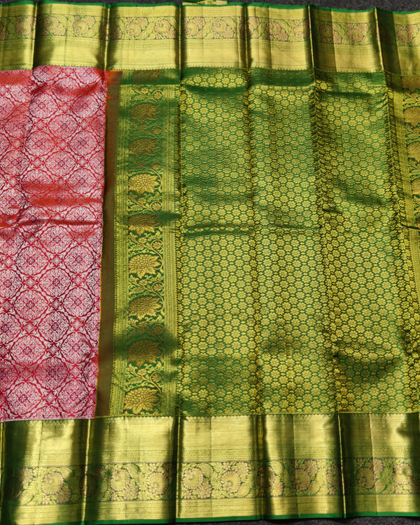 Kanchi Meenakari Brocade Pure handloom Silk Saree - KMP3204 alternate view