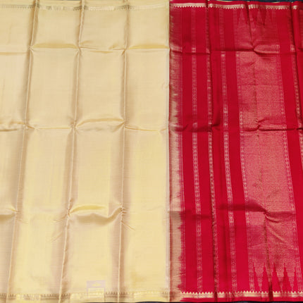 Kanchi pattu small border saree - KMP2031