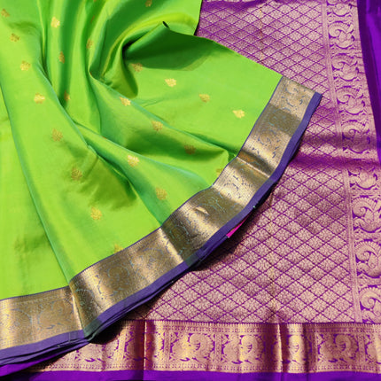 Kanchipattu small border saree - KMP203