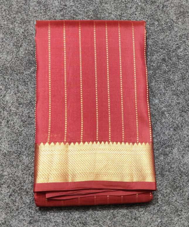 Kanchi pattu small border saree - KMP263