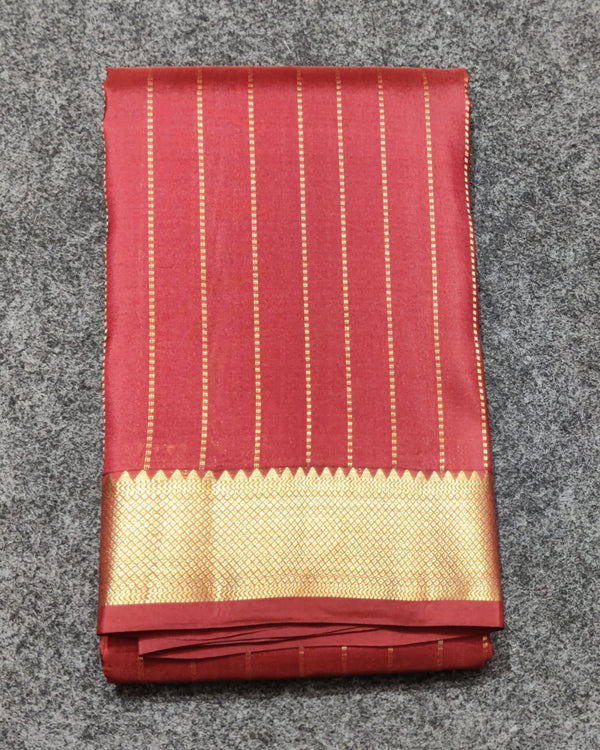 Kanchi pattu small border saree - KMP263