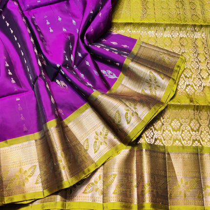 Meenakari lightweight pattu Saree - KMP1720