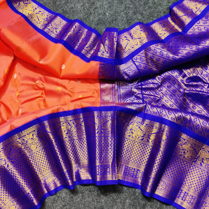 Gadwal pure handloom kuttu silk saree - GPS120