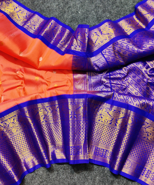 Gadwal pure handloom kuttu silk saree - GPS120