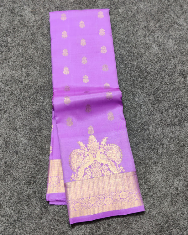 30% off Kanchi Pure Lavender Saree - KMP52