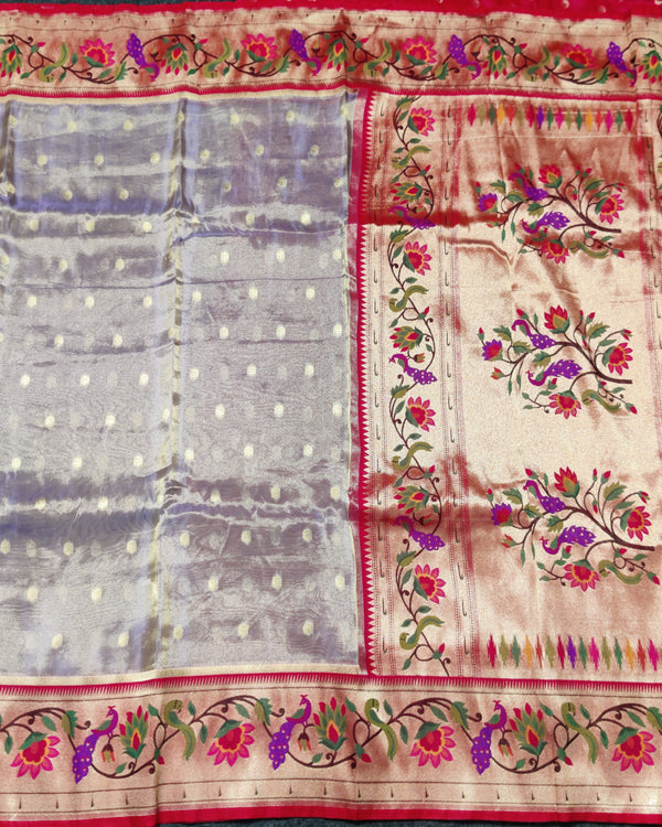 Banaras Tissue Paithani silk saree - BRS12 alternate view