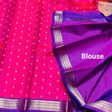 Kanchi Handloom Pure Silk Small Border Saree – KMP265