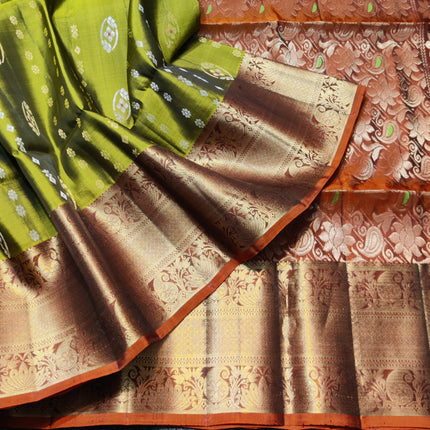 Meenakari kanchi lightweight pattu Saree - KMP3061