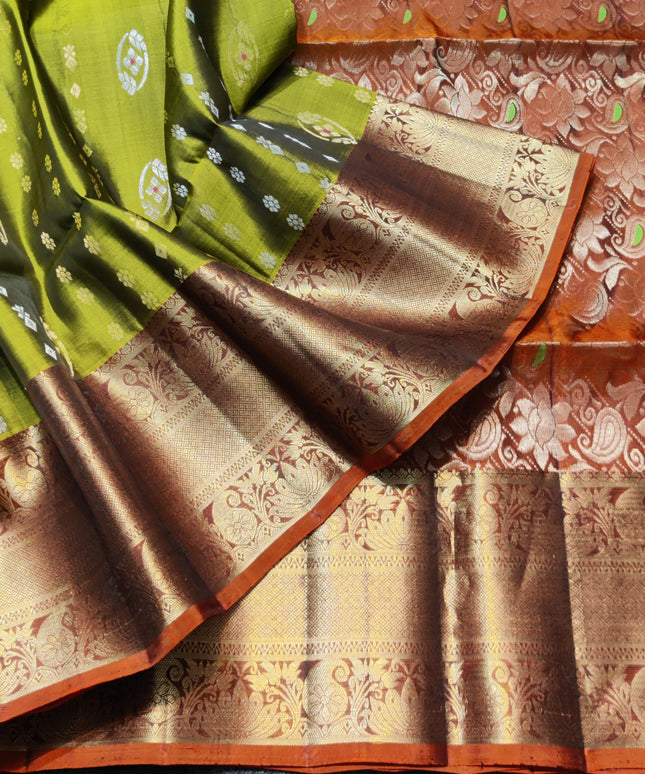 Meenakari kanchi lightweight pattu Saree - KMP3061