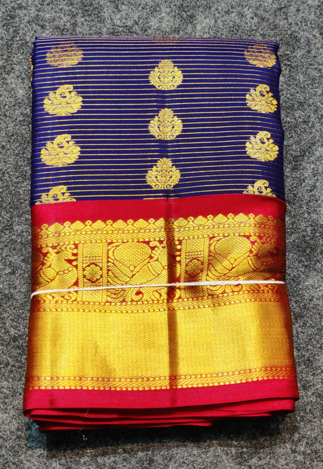 Kanchi Handloom Kuttu Pure Silk Saree - KMP1614