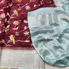 Chinon crepe silk saree -C23