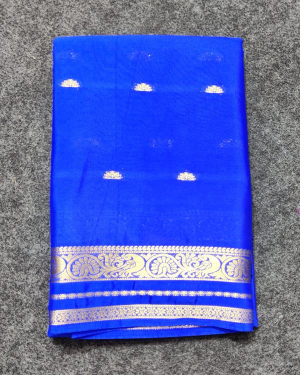 Mysore crepe semi silk saree - M12