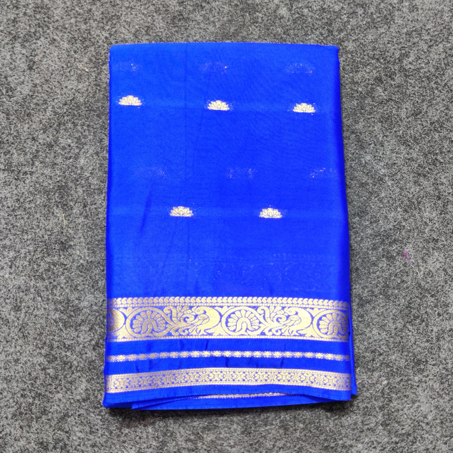 Mysore crepe semi silk saree - M12
