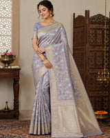 Banaras Katan Allover Meenakari - BRS42