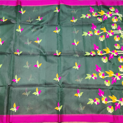 Jamdani handloom pure silk - JM04