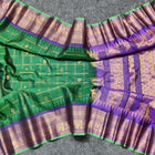 Gadwal check design pure silk- GPS44