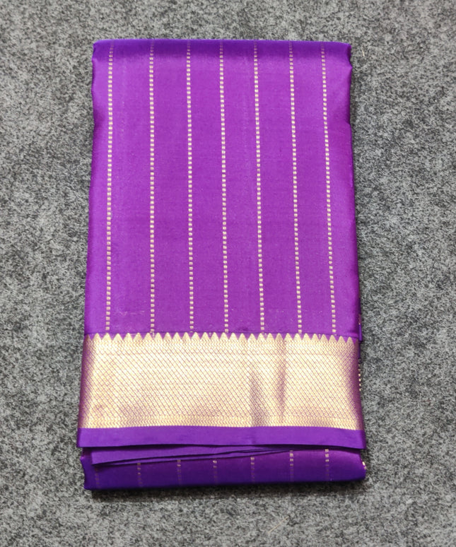 Kanchi pattu small border saree - KMP255