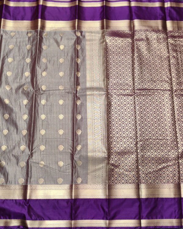 Kanchi semi vintage silk Saree -KS38 alternate view