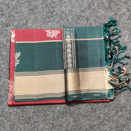 Lightweight pattu Scurt Border Saree - LWP143