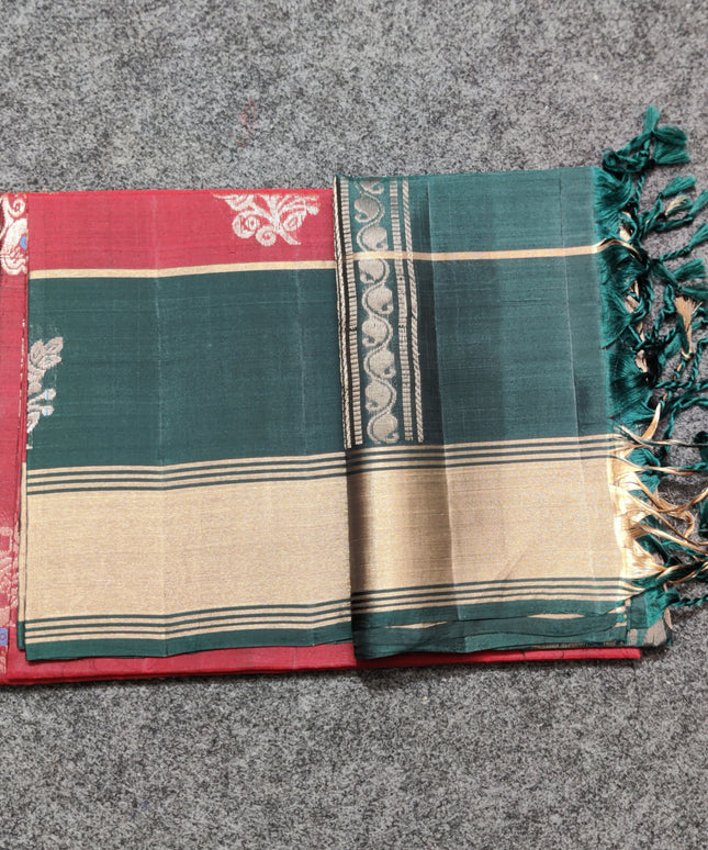Lightweight pattu Scurt Border Saree - LWP143