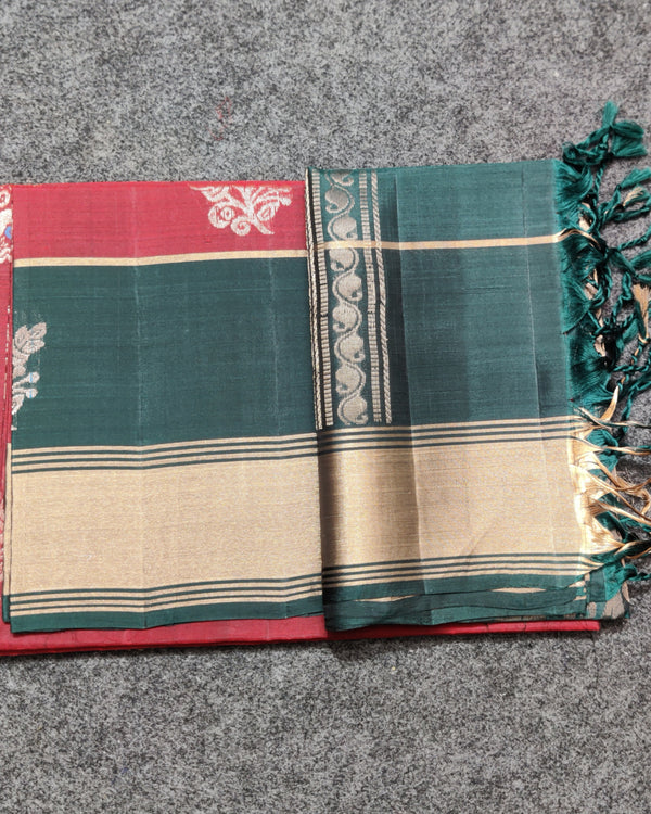 Lightweight pattu Scurt Border Saree - LWP143