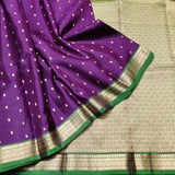 Kanchi Handloom Pure Silk Small Border Saree – KMP266