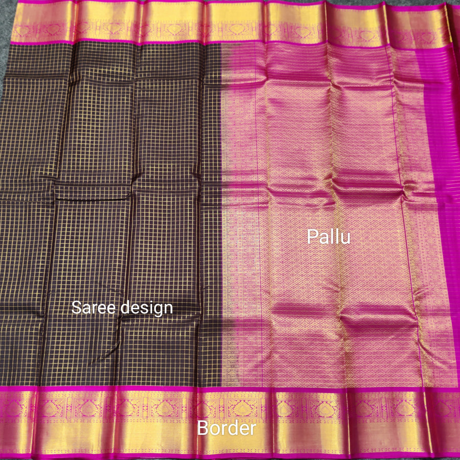 50% off Kanchi kuttu vintage Handloom saree - KMP59