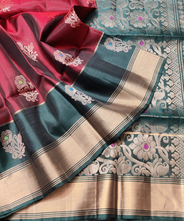 Lightweight pattu Scurt Border Saree - LWP143