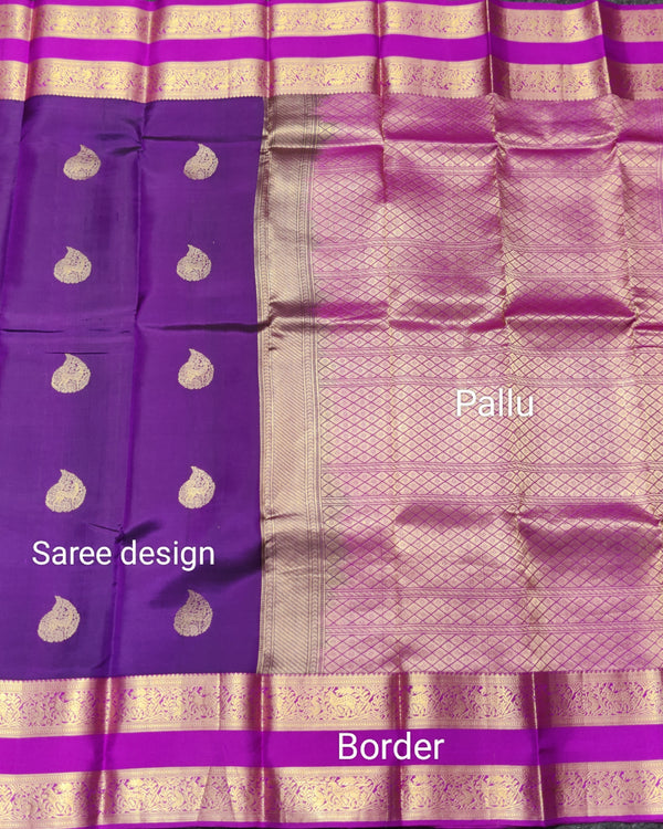 50% off Kanchi kuttu vintage Handloom saree - KMP64 alternate view